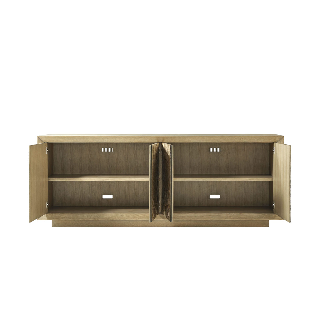 Essence Media Cabinet, Solid Wood, 90"