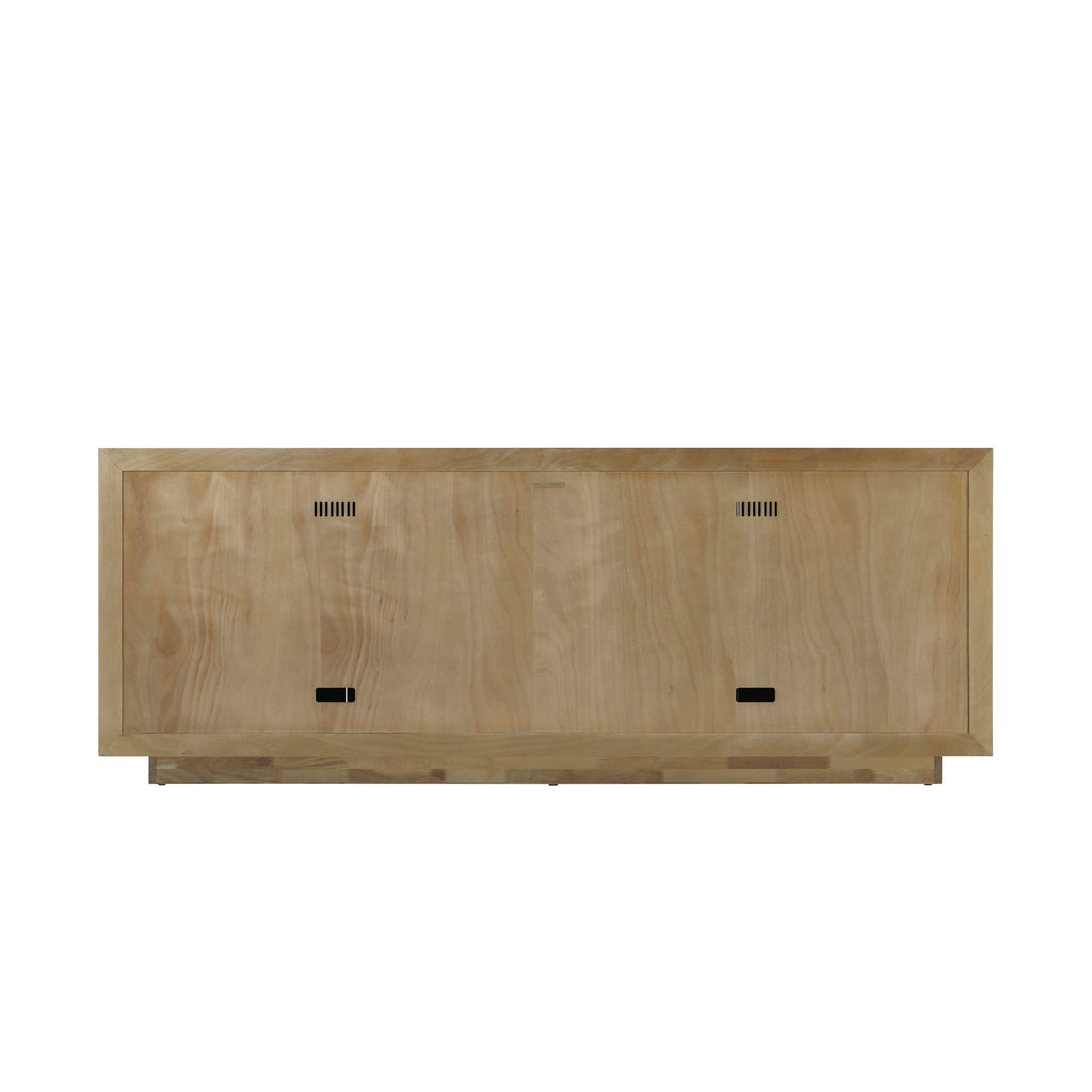 Essence Media Cabinet, Solid Wood, 90"