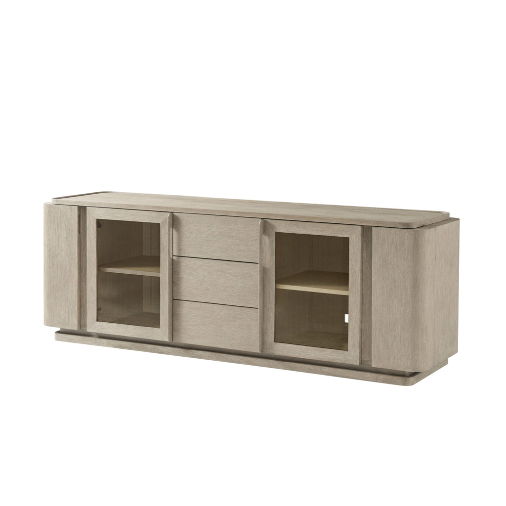 Repose Glass Door Media Console