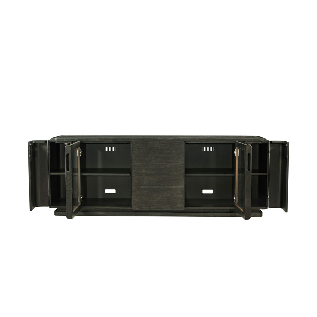 Repose Glass Door Media Console