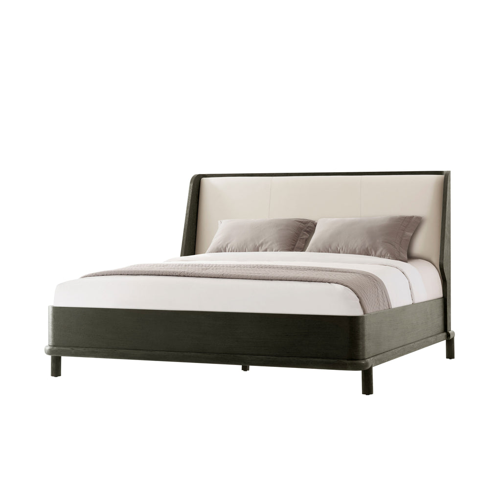 Repose Wooden with Upholstered Headboard US Queen Bed