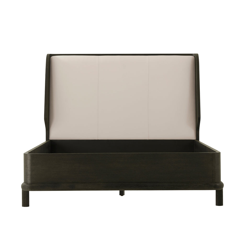 Repose Wooden with Upholstered Headboard US Queen Bed