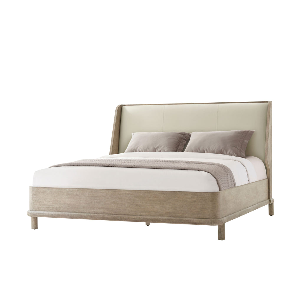 Repose Wooden with Upholstered Headboard US King Bed