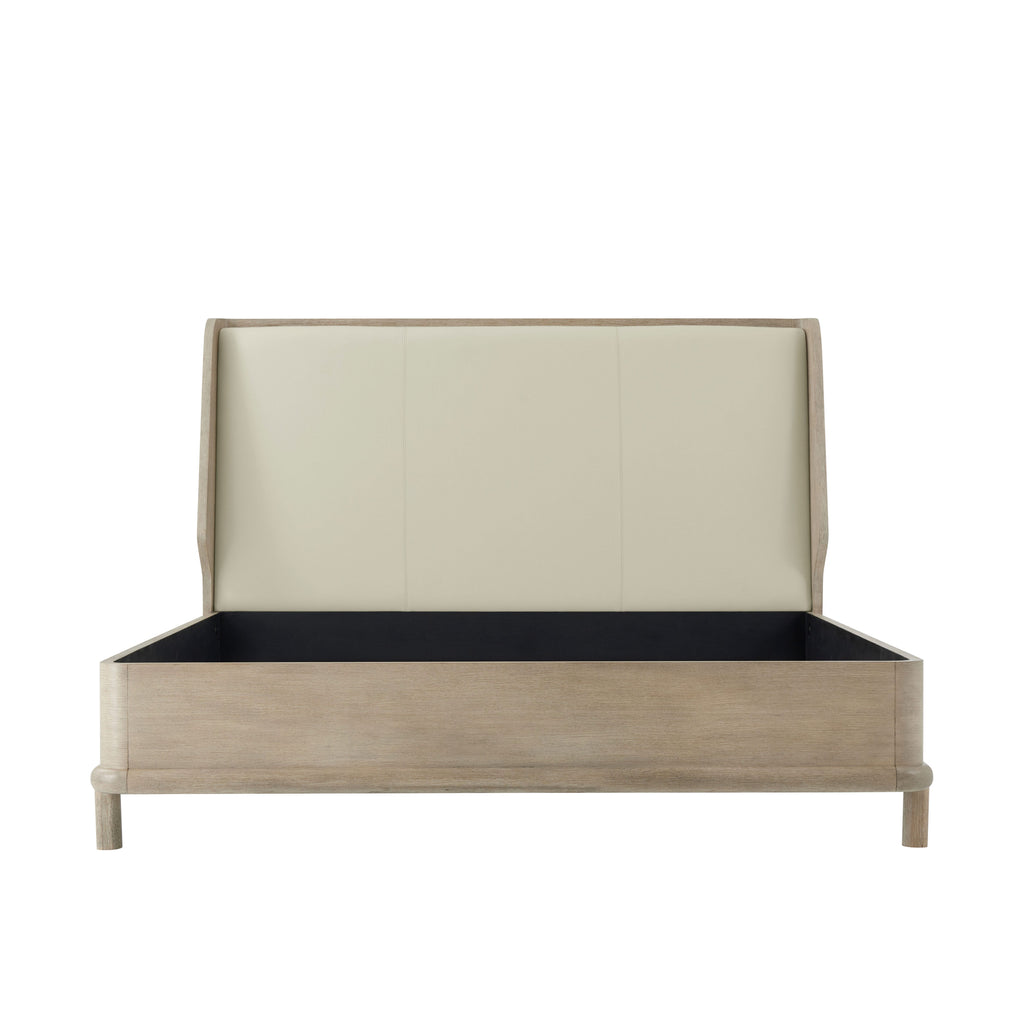 Repose Wooden with Upholstered Headboard Cali King Bed