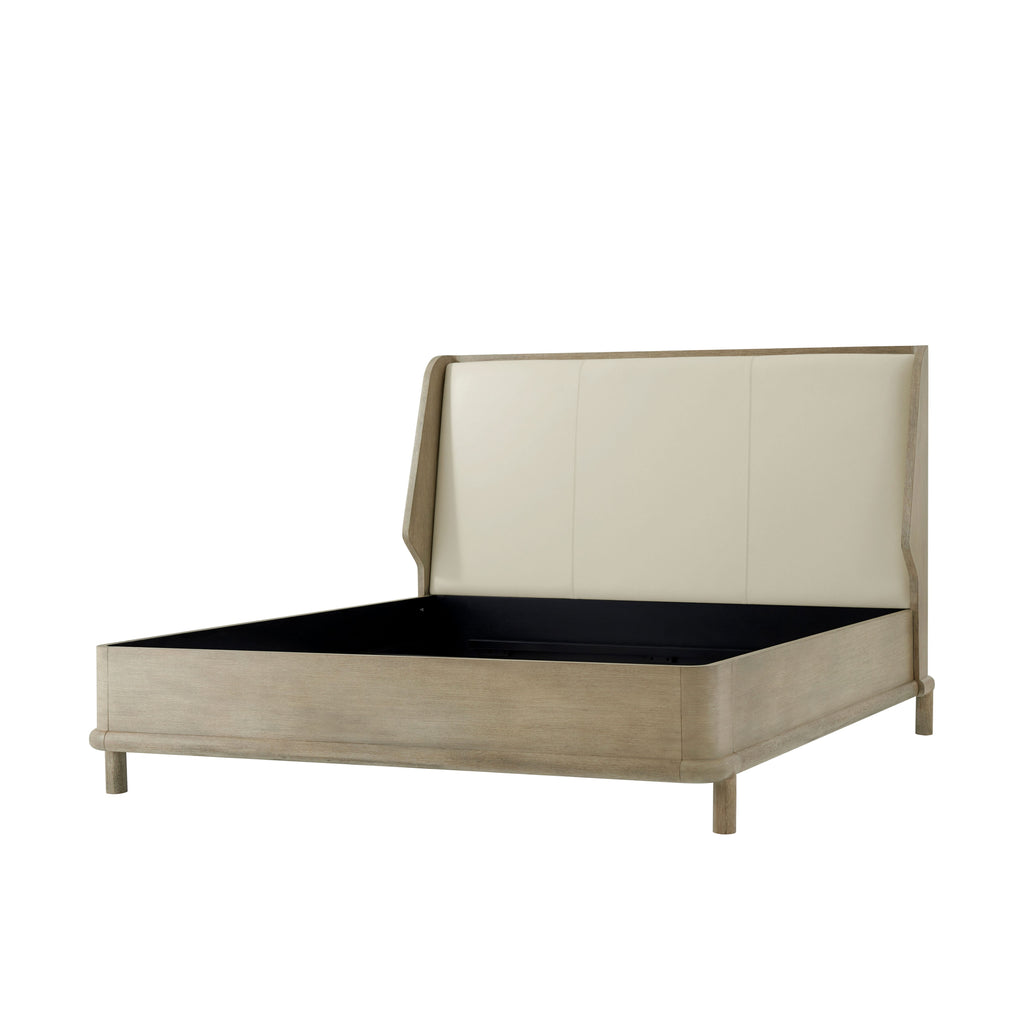 Repose Wooden with Upholstered Headboard Cali King Bed