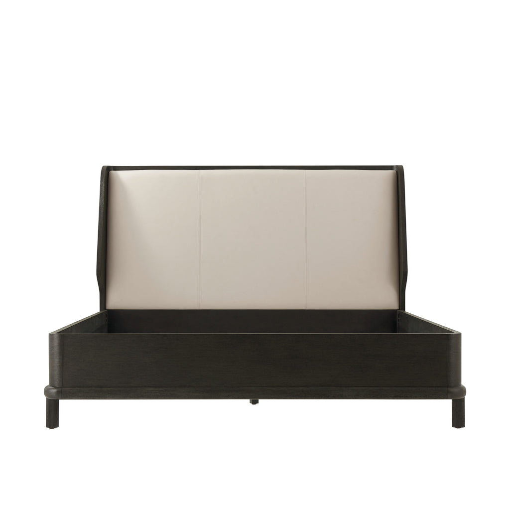 Repose Wooden with Upholstered Headboard Cali King Bed