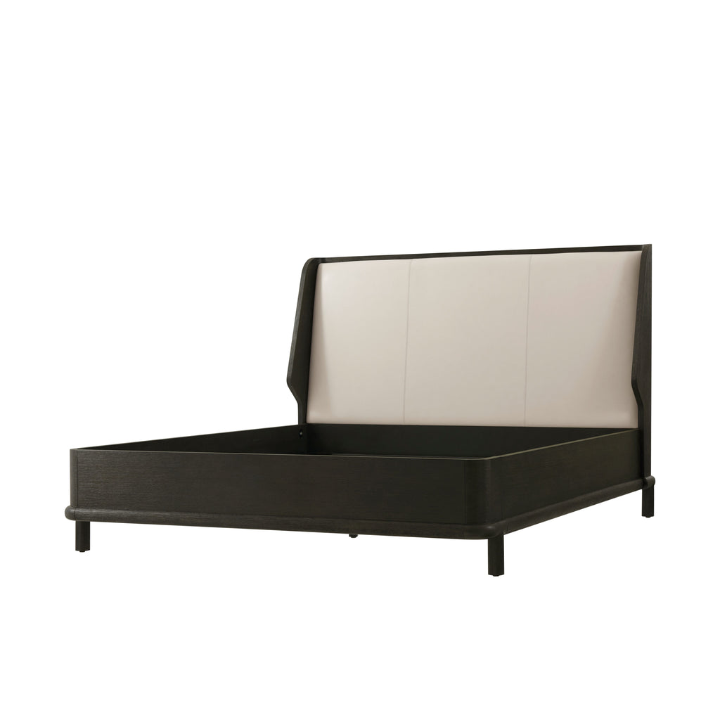 Repose Wooden with Upholstered Headboard Cali King Bed