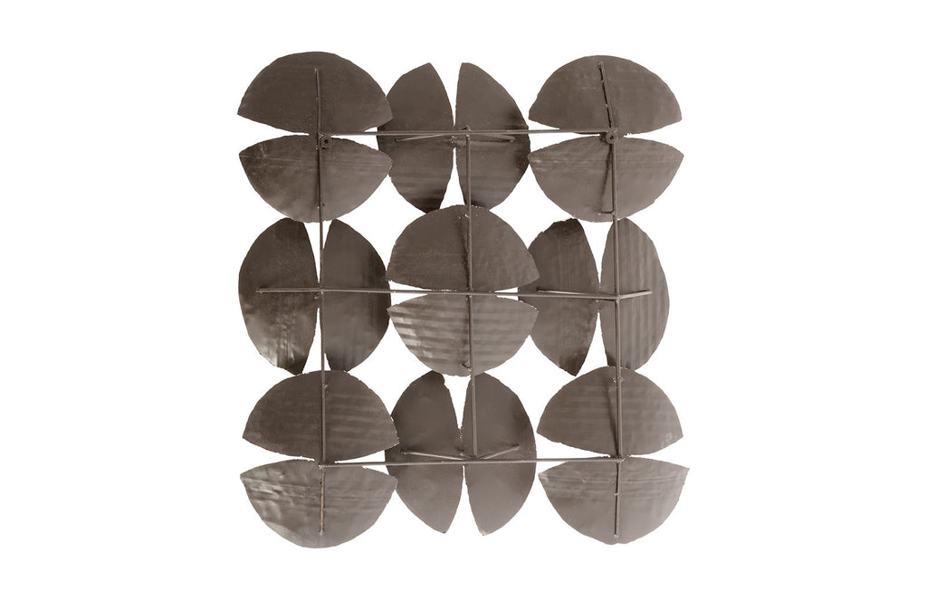 Ginkgo Leaf Wall Art, 9 Leaves, Silver