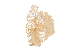 Flower Wall Art, Small, Ivory, Metal