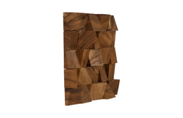 Blocks Wall Tile, Chamcha Wood, Natural