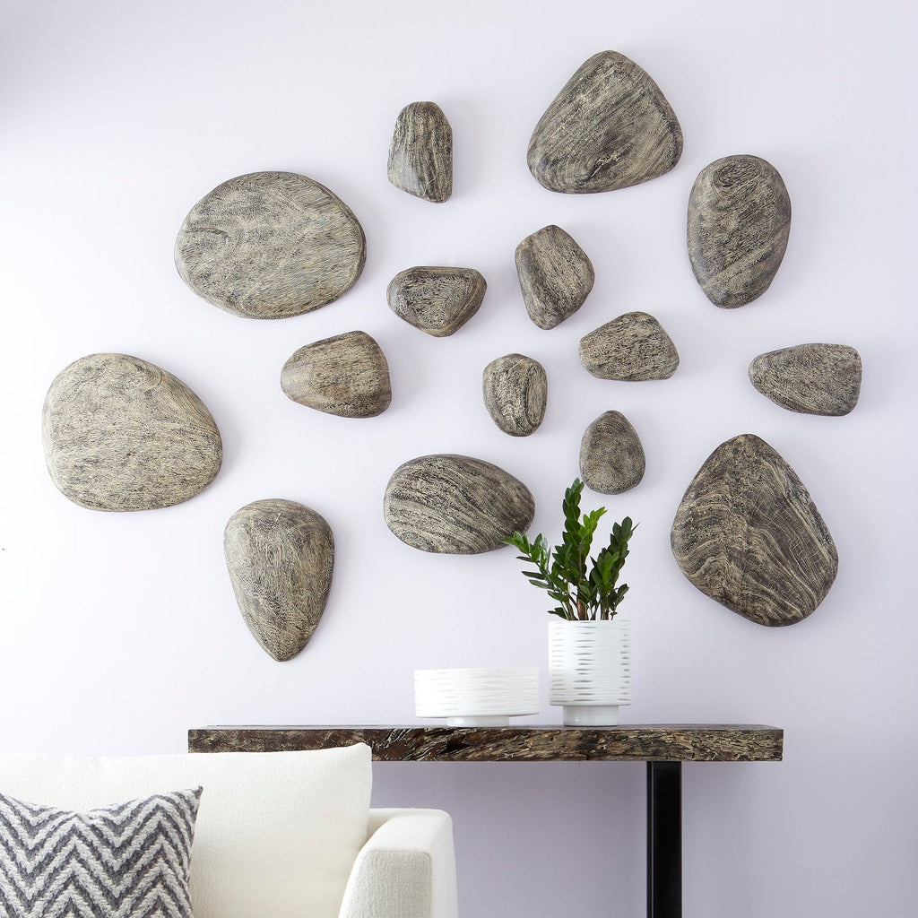 River Stone Wall Tile, Gray Stone, XS