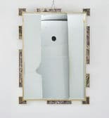 Thalia Large Mirror - Polished Brass and Amethyst