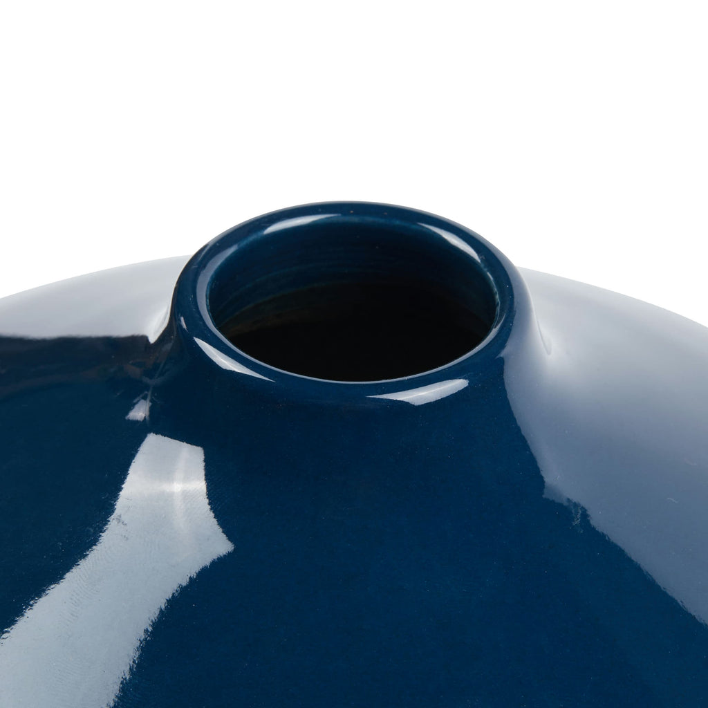 Taylor Vase - Deep Blue and White
