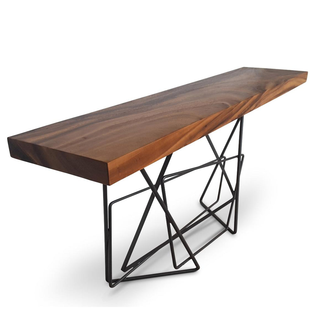 Torq Console - Black Frame - Natural Chamcha Top