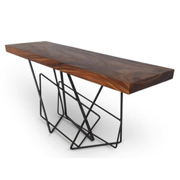 Torq Console - Black Frame - Natural Chamcha Top