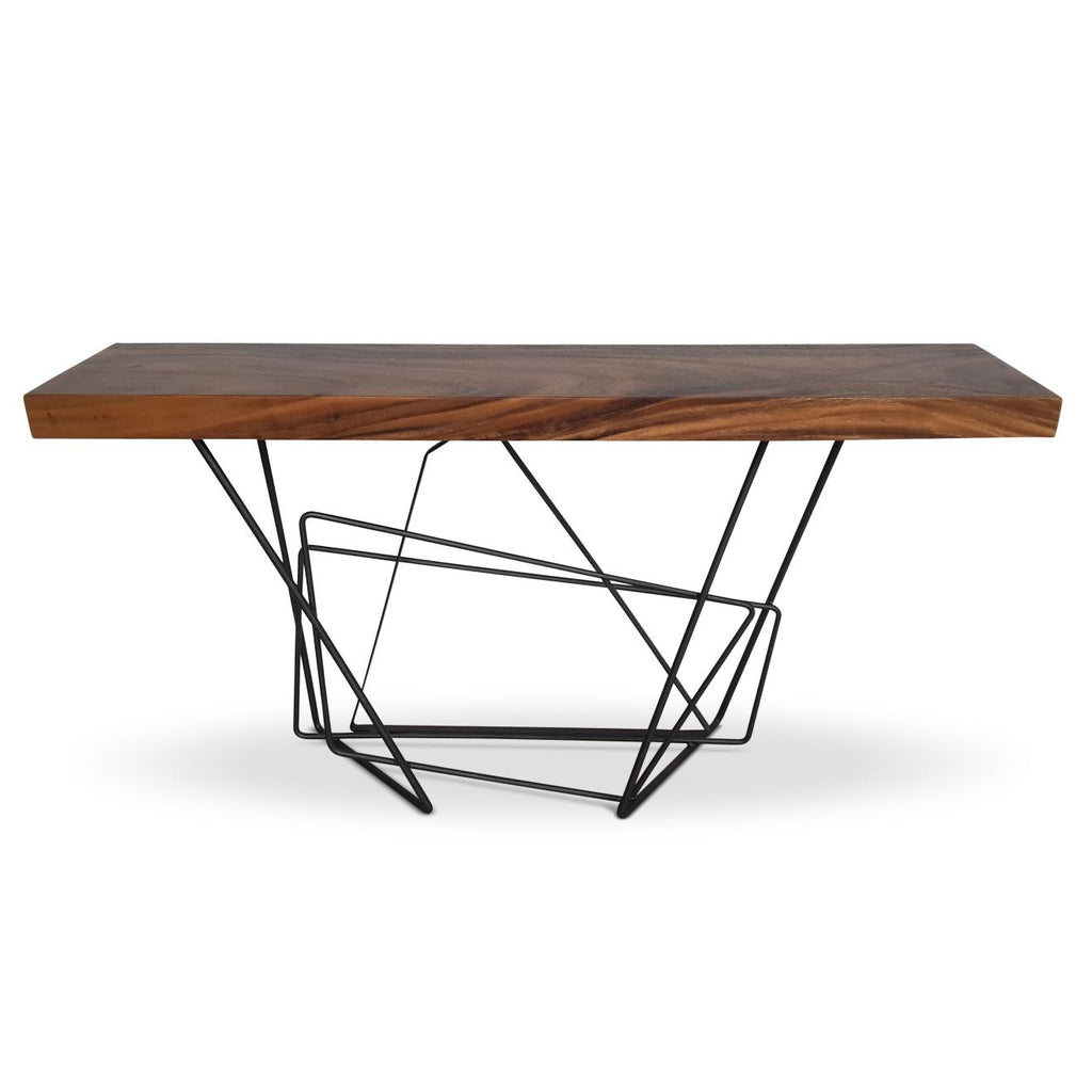 Torq Console - Black Frame - Natural Chamcha Top