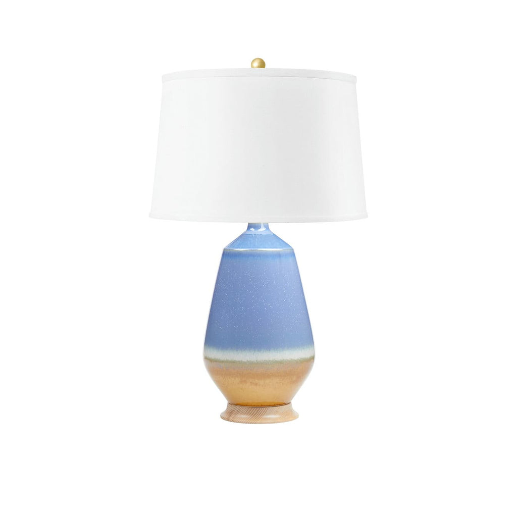 Tupelo Lamp (Lamp Only) - Light Blue & Brown