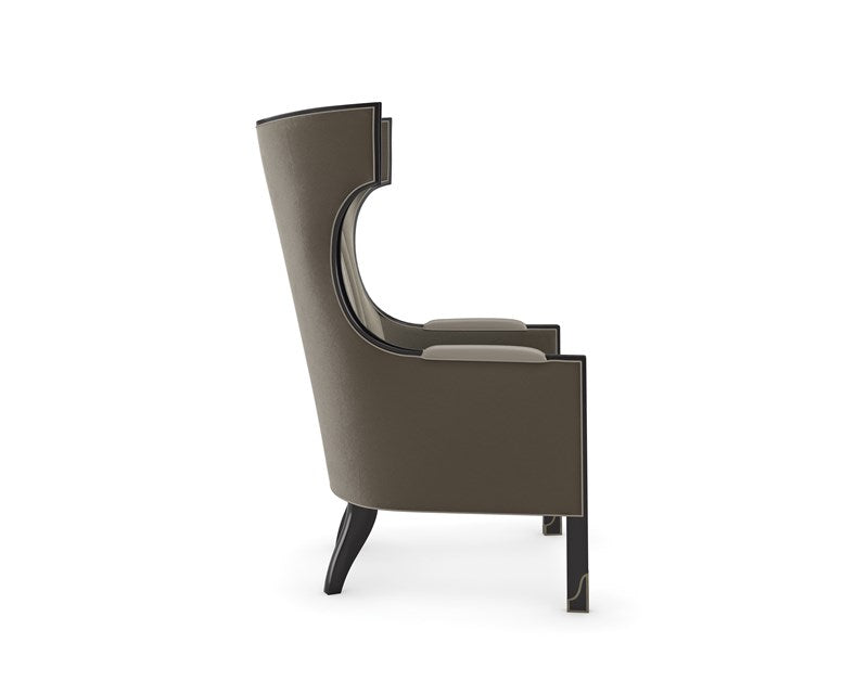 Wing Tip - Almost Black Accent Chair