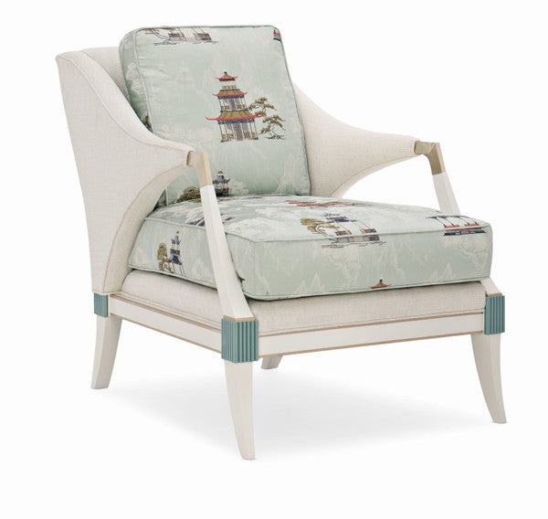 Empress - Dove White, Robin's Egg, Radiant Pearl Accent Chair