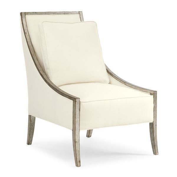 A Fine Line - Burnished Silver Leaf Accent Chair