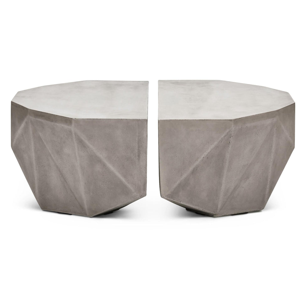 Geode Coffee Table - Set of 2 - Dark Grey