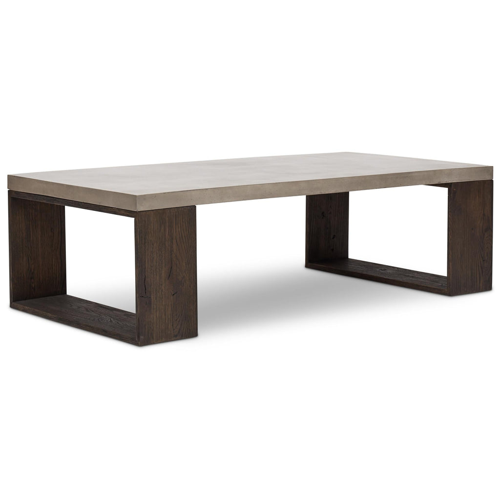 Heritage Coffee Table - Heritage Brown Frame - Dark Grey Top