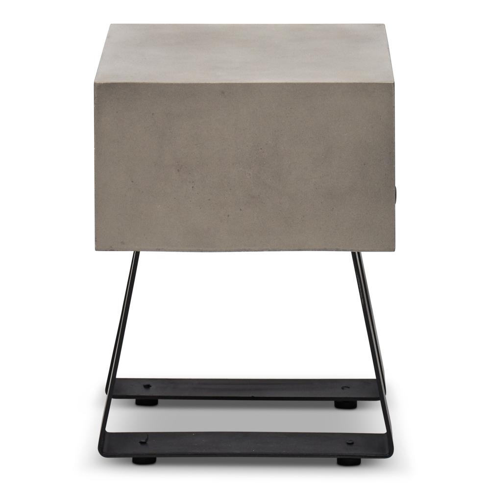 Industrial Stool - Black Legs - Dark Grey Seat