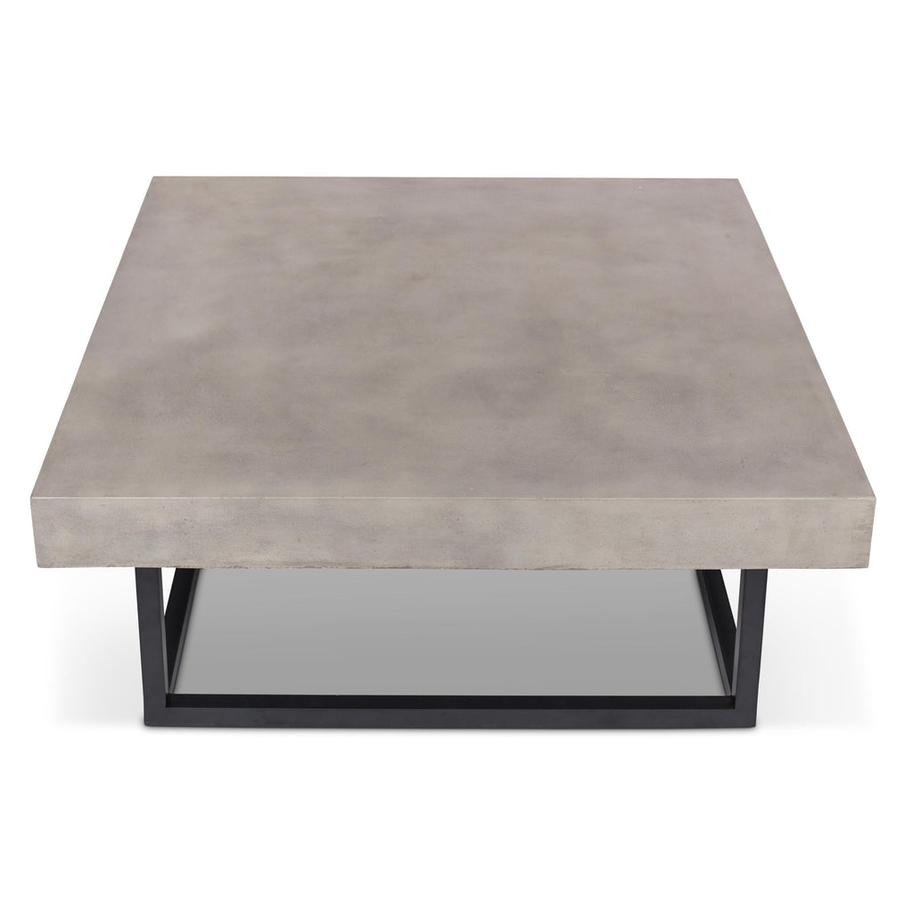 Miami Coffee Table - Black Frame - Dark Grey Top
