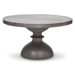 Spindle 59" Round Dining Table - Dark Grey