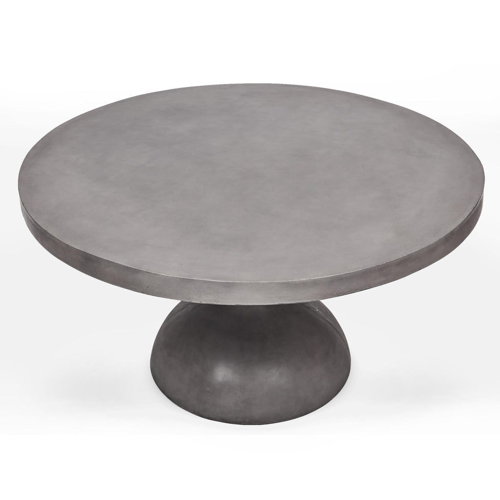 Spindle 59" Round Dining Table - Dark Grey