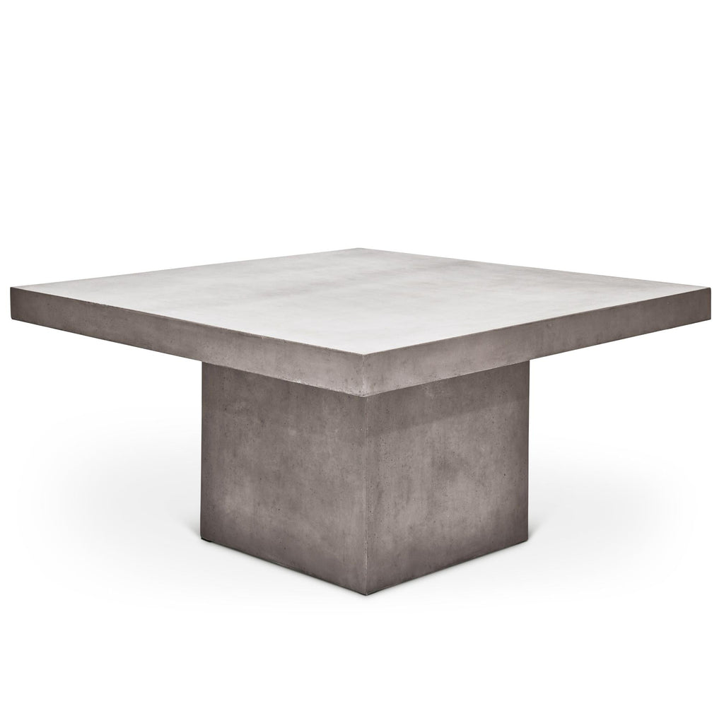 Una 59" Square Dining Table - Dark Grey