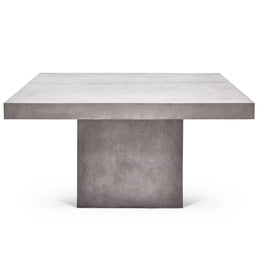 Una 59" Square Dining Table - Dark Grey