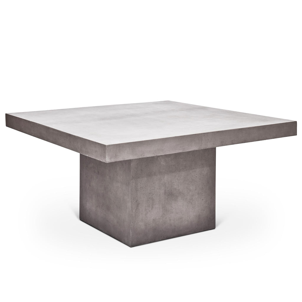 Una 59" Square Dining Table - Dark Grey