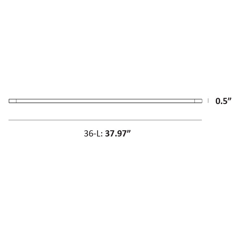 Z-Bar Pendant Linear, 36"
