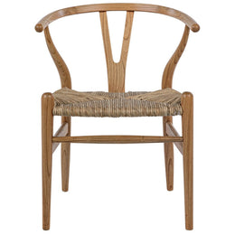 Zola Chair with Rush Seat, Natural