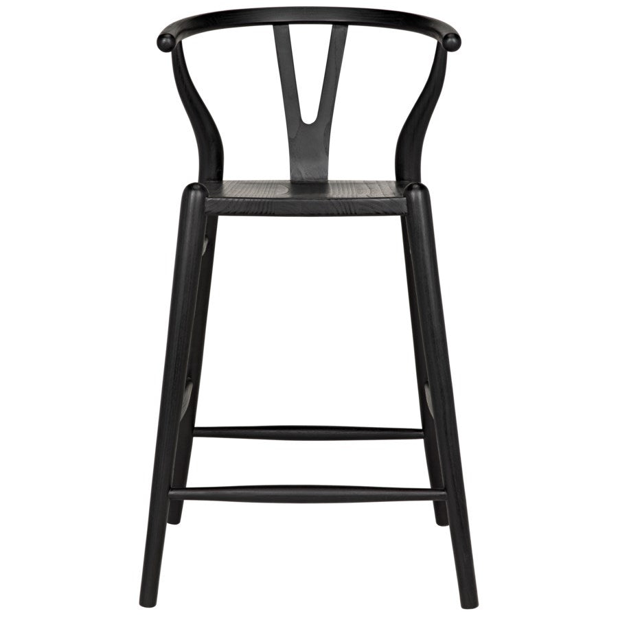 Zola Counter Stool, Charcoal Black