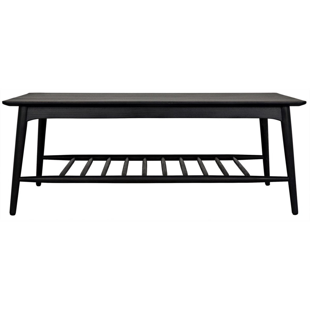 Carter Coffee Table, Charcoal Black