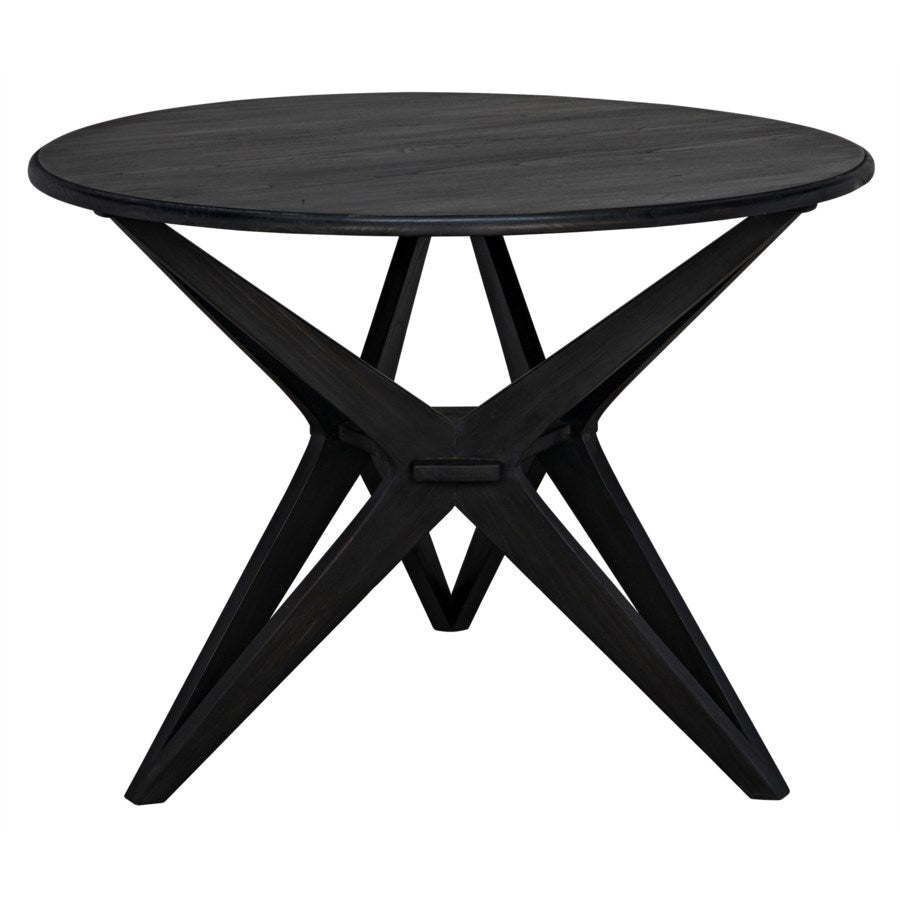 Victor Dining Table, Charcoal Black