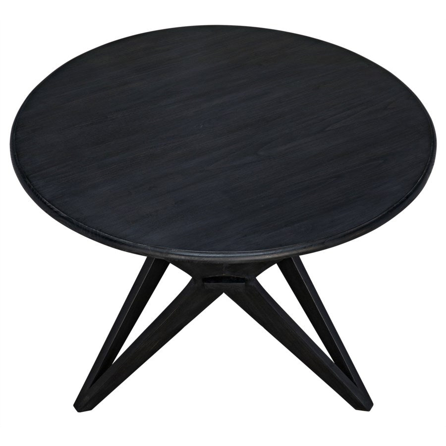 Victor Dining Table, Charcoal Black