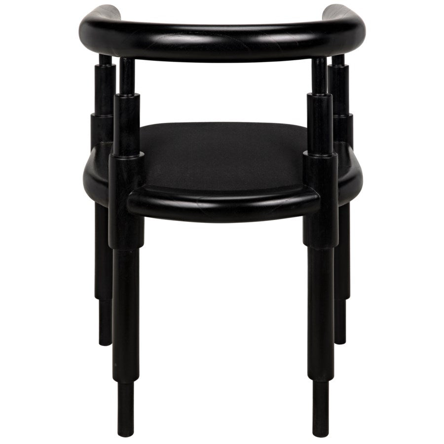 Sorbonne Chair, Charcoal Black