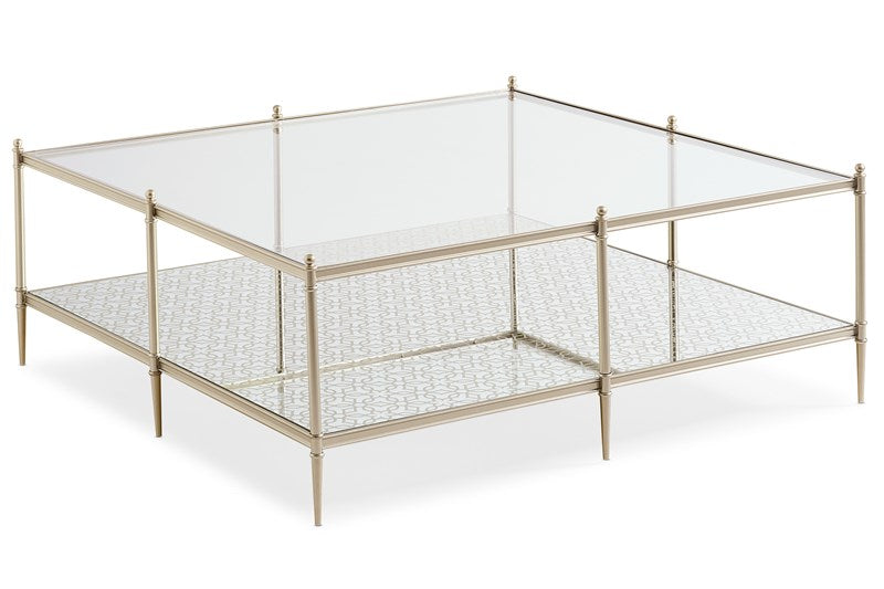 Perfectly Square - Neutral Metallic Coffee Table