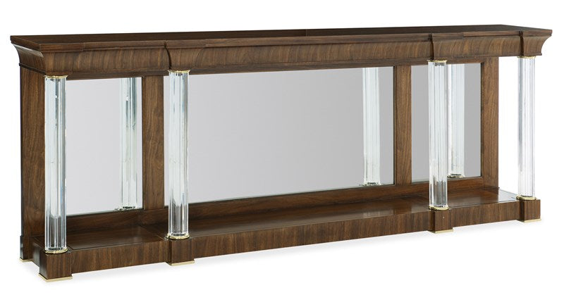 A Clear Perspective Console Table