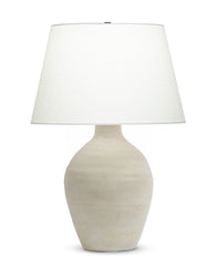Dundalk Table Lamp, Off-White Linen Shade