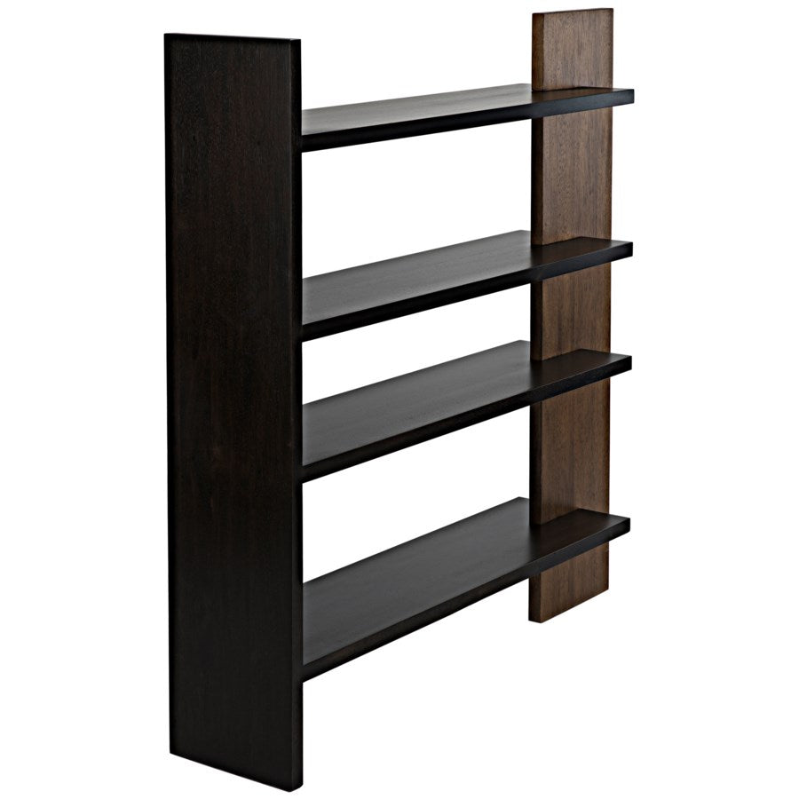 Wright Bookcase, Dark Walnut w/Ebony Walnut