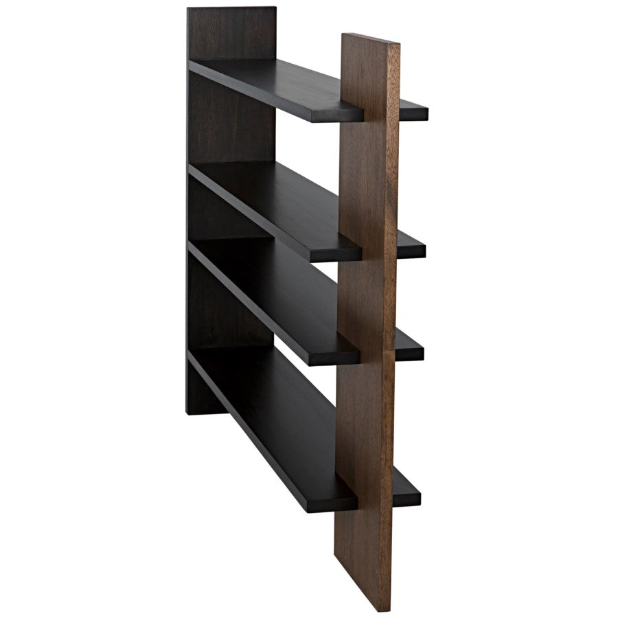 Wright Bookcase, Dark Walnut w/Ebony Walnut