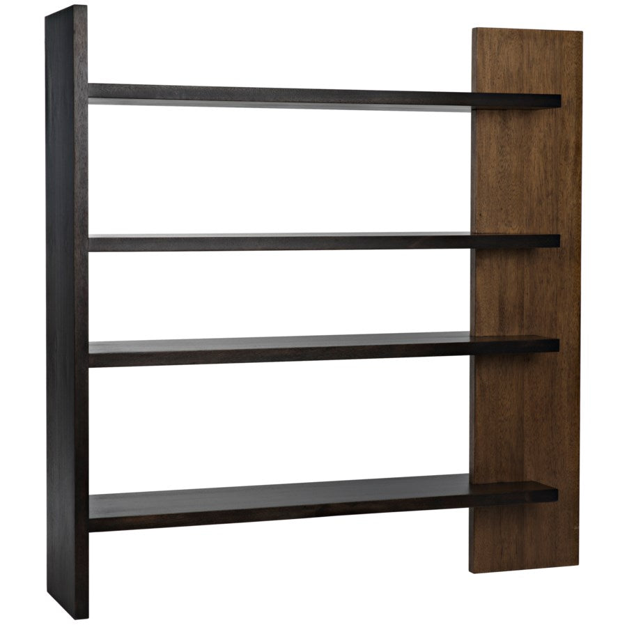 Wright Bookcase, Dark Walnut w/Ebony Walnut