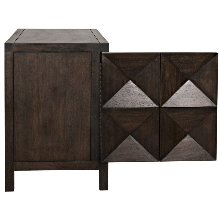 Quadrant 2 Door Sideboard, Ebony Walnut