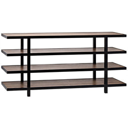 Sima Shelving Unit, Dark Walnut