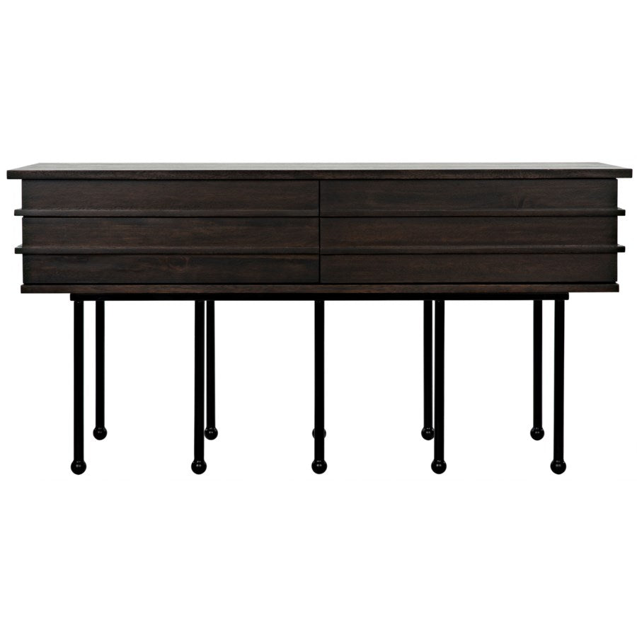 Oliver Console, Ebony Walnut