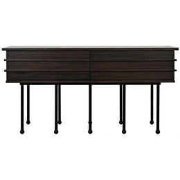 Oliver Console, Ebony Walnut